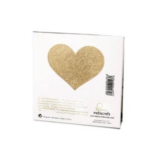 Пестіс - стикини Bijoux Indiscrets - Flash Heart Gold, наклейки на соски 7 Пестіс - стикини Bijoux Indiscrets - Flash Heart Gold, наклейки на соски - Зображення 3