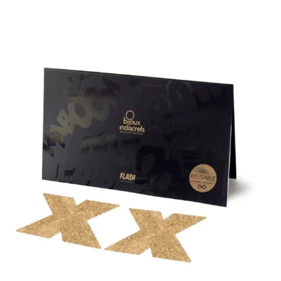 Пестіс - стикини Bijoux Indiscrets - Flash Cross, наклейки на соски