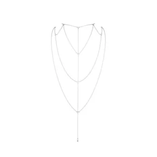 Ланцюжок для спини Bijoux Indiscrets Magnifique Back and Cleavage Chain - Silver, прикраса для тіла