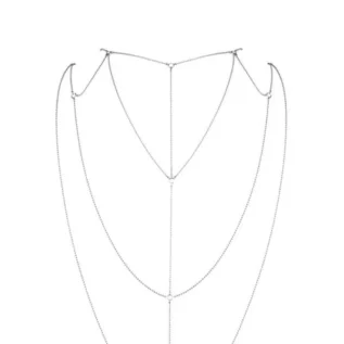 Alternative view of Ланцюжок для спини Bijoux Indiscrets Magnifique Back and Cleavage Chain - Silver, прикраса для тіла