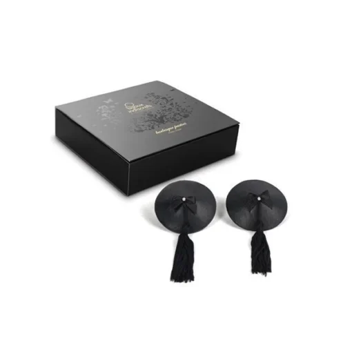 Пестіс Bijoux Indiscrets Burlesque pasties ORIGINAL BLACK - Зображення 3