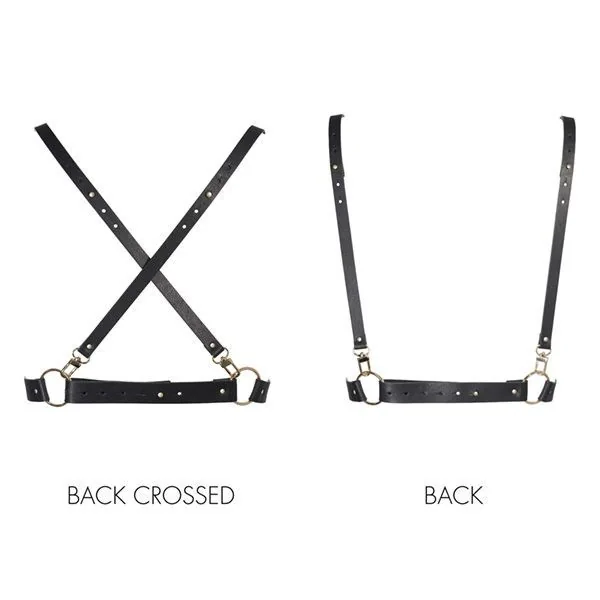 Портупея Bijoux Indiscrets MAZE - X Harness Black, екошкіра 4 Портупея Bijoux Indiscrets MAZE - X Harness Black, екошкіра - Зображення 2