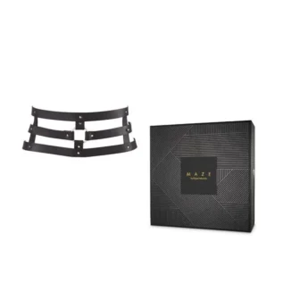 Портупея-пояс Bijoux Indiscrets MAZE - Wide Belt and Restraints Black, екошкіра 12 Зображення Портупея-пояс Bijoux Indiscrets MAZE - Wide Belt and Restraints Black, екошкіра