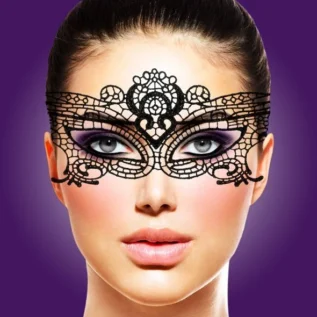 Ажурна маска на обличчя RIANNE S - Masque III зі стрічками-зав'язками 13 Ажурна маска на обличчя RIANNE S - Masque III зі стрічками-зав'язками - Зображення 6