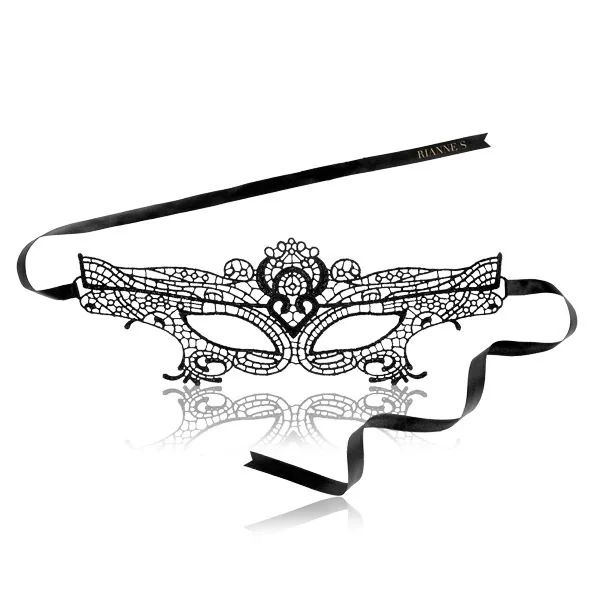 Ажурна маска на обличчя RIANNE S - Masque III зі стрічками-зав'язками 7 Ажурна маска на обличчя RIANNE S - Masque III зі стрічками-зав'язками - Зображення 5