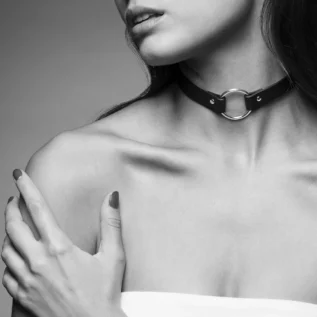 Alternative view of Чокер з екошкіри Bijoux Indiscrets Maze – Single Choker Black