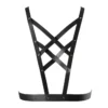 Зображення Портупея з екошкіри Bijoux Indiscrets Maze – Cross Cleavage Harness Black