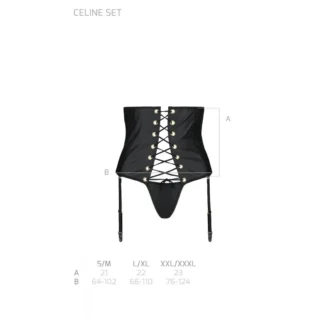 Пояс-корсет з екошкіри Passion CELINE SET 15 Зображення Пояс-корсет з екошкіри Passion CELINE SET
