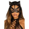 Маска кішки з екошкіри Leg Avenue Vegan leather studded cat mask Black 1 Зображення Маска кішки з екошкіри Leg Avenue Vegan leather studded cat mask Black