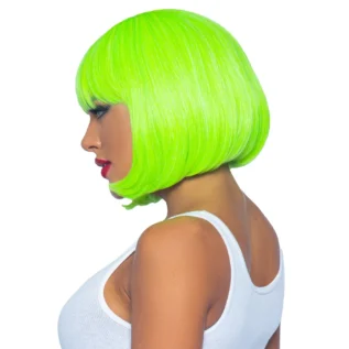 Перука Leg Avenue 12″ Neon short bob wig Neon Green 8 Зображення Перука Leg Avenue 12″ Neon short bob wig Neon Green