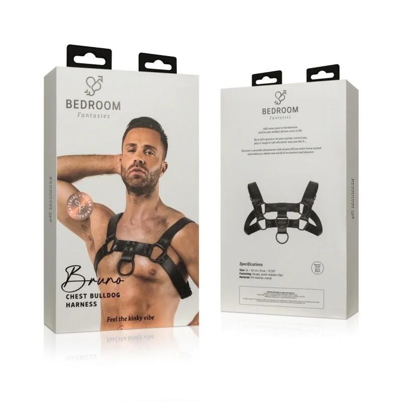 Портупея на плечі Bedroom Fantasies: Bruno Bondage Harness, чорна 8 Портупея на плечі Bedroom Fantasies: Bruno Bondage Harness, чорна - Зображення 6