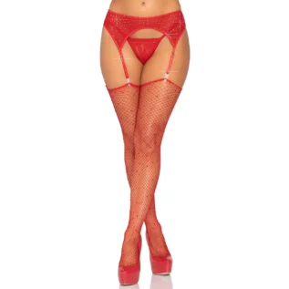 Пояс для панчіх зі стразами Leg Avenue Rhinestone Garterbelt One Size