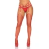 Зображення Пояс для панчіх зі стреп Leg Avenue Strappy Rhinestone Garterbelt One Size, стрази
