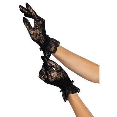 Короткі рукавички Leg Avenue Floral lace wristlength gloves