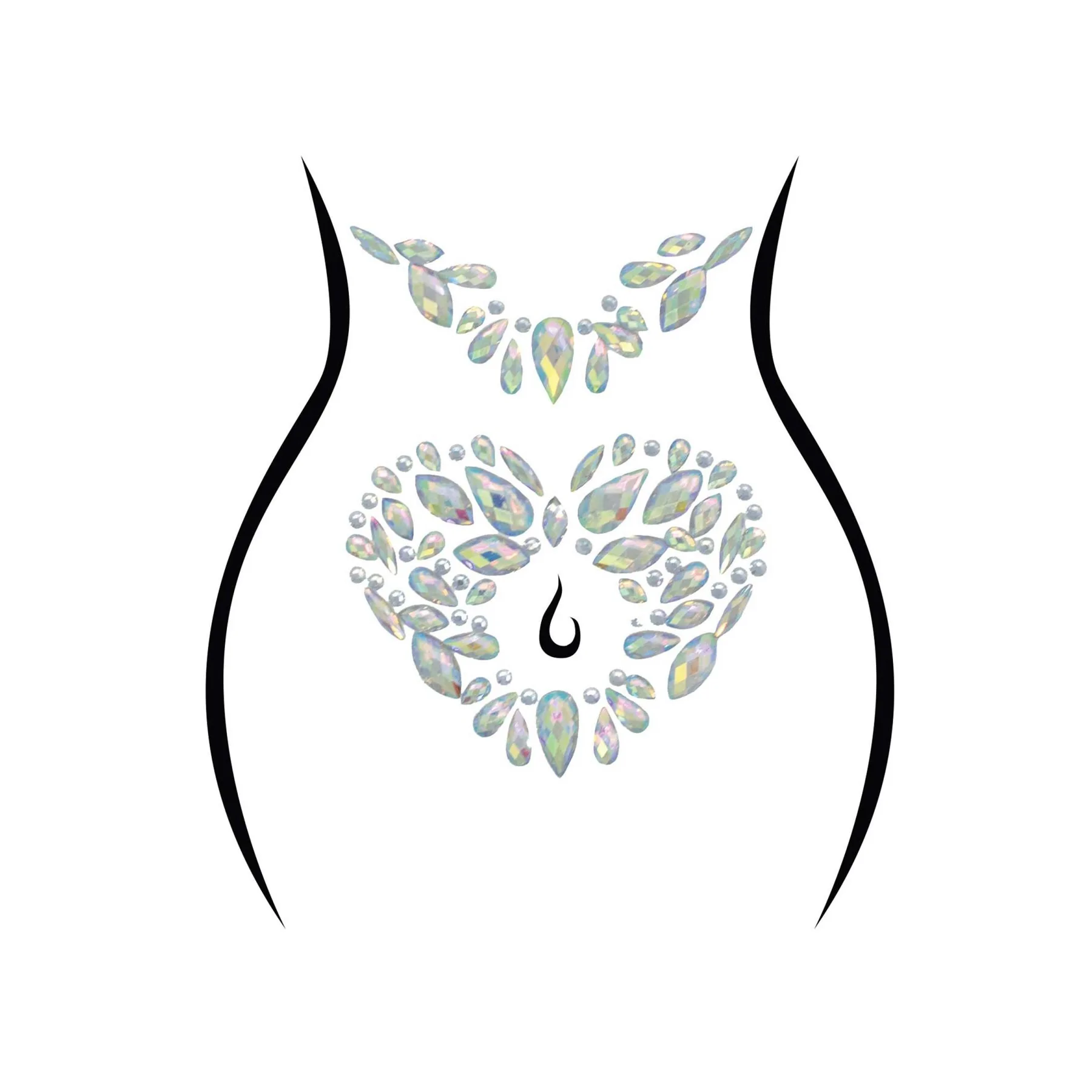 Стрази-прикраси для тіла Leg Avenue Novalie body jewels sticker, наліпки 3 Стрази-прикраси для тіла Leg Avenue Novalie body jewels sticker, наліпки