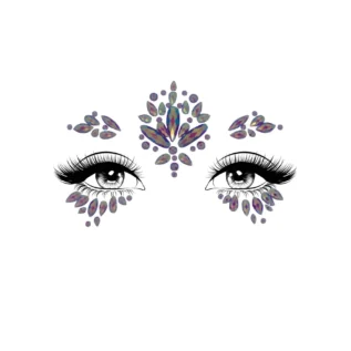 Стрази-прикраси для обличчя Leg Avenue Verity face jewels sticker, наліпки