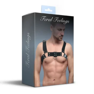 Чоловіча портупея на груди Feral Feelings - Bulldog Harness 7 Зображення Чоловіча портупея на груди Feral Feelings - Bulldog Harness