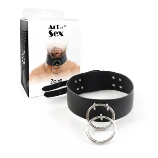 Чоловічий чокер із натуральної шкіри Art of Sex - Zane Collar 8 Зображення Чоловічий чокер із натуральної шкіри Art of Sex - Zane Collar
