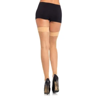 Панчохи-сітка Leg Avenue Nylon Fishnet Thigh Highs One size, дрібна сітка 6 Зображення Панчохи-сітка Leg Avenue Nylon Fishnet Thigh Highs One size, дрібна сітка