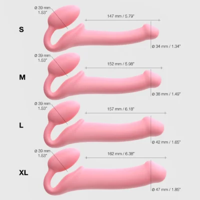 Зображення Безремінний страпон Strap-On-Me Rose