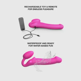 Безремінний страпон з вібрацією Strap-On-Me Vibrating Fuchsia 17 Безремінний страпон з вібрацією Strap-On-Me Vibrating Fuchsia - Зображення 4