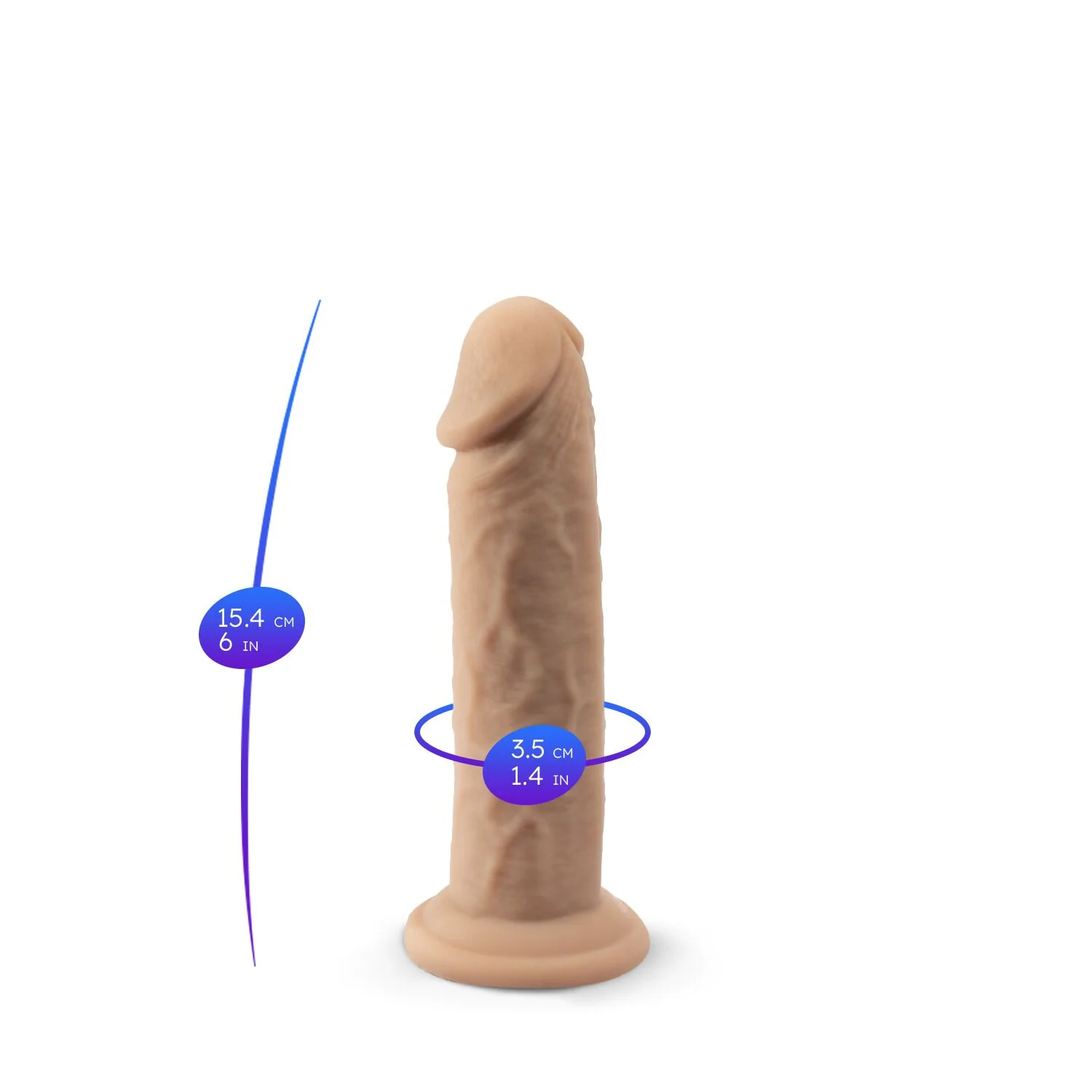Фалоімітатор SilexD Robby Real Skin Flesh (MODEL 2 size 6in) 7 Фалоімітатор SilexD Robby Real Skin Flesh (MODEL 2 size 6in) - Зображення 5