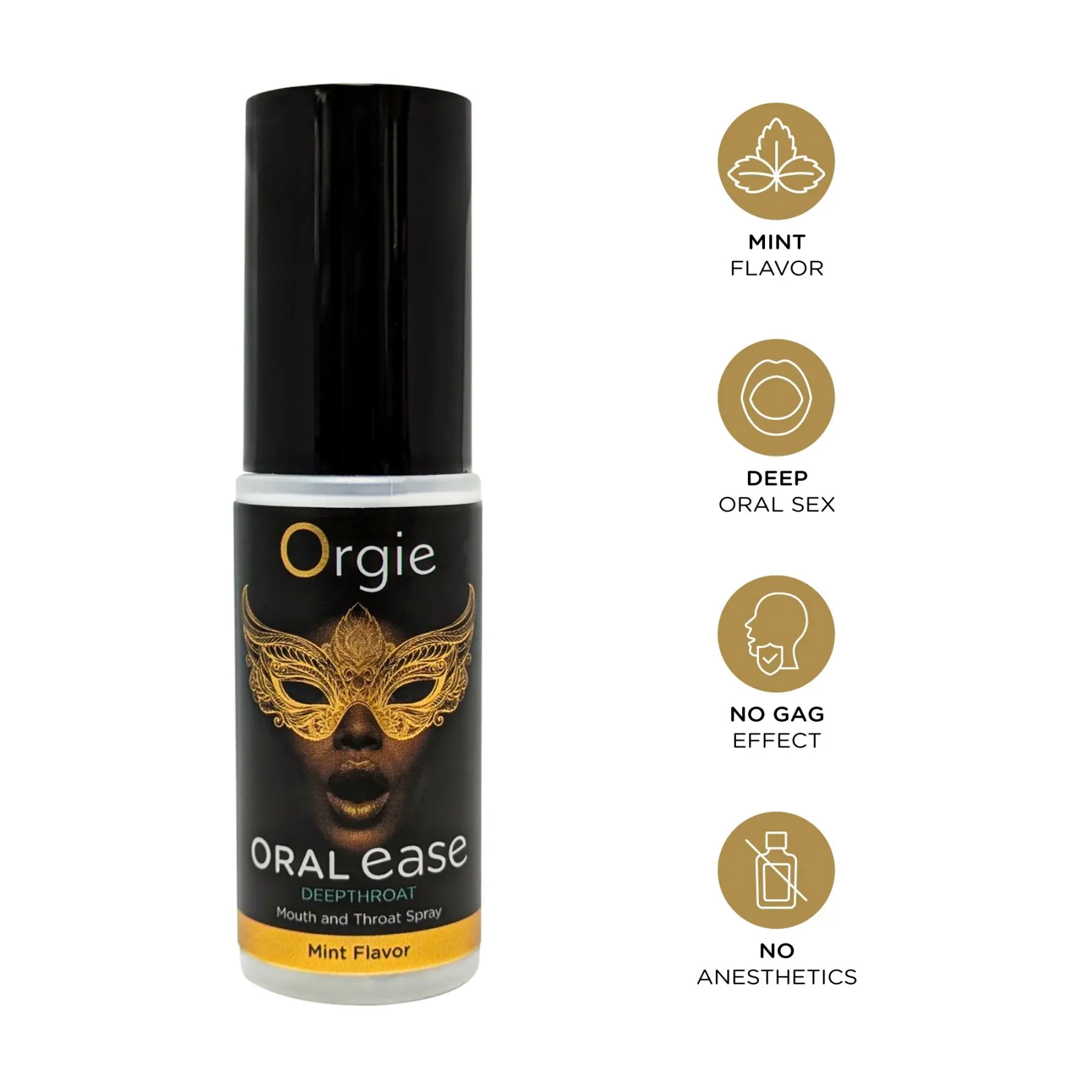 Спрей для глибокого мінету Orgie – Oral Ease Deepthroat (15 мл), м’ятний, без анестетиків 5 Спрей для глибокого мінету Orgie – Oral Ease Deepthroat (15 мл), м’ятний, без анестетиків - Зображення 3