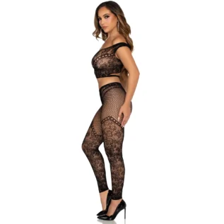 Комплект Leg Avenue Off Shoulder Crop Top and Legging One Size 10 Зображення Комплект Leg Avenue Off Shoulder Crop Top and Legging One Size