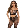 Зображення Комплект Leg Avenue Off Shoulder Crop Top and Legging One Size