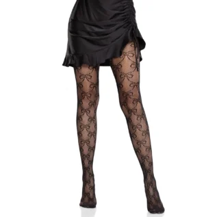 Колготки Leg Avenue Bow Net Tights One Size 12 Зображення Колготки Leg Avenue Bow Net Tights One Size