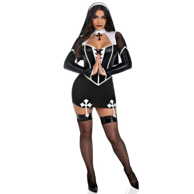 Зображення Костюм черниці Leg Avenue Holy Hottie Dress