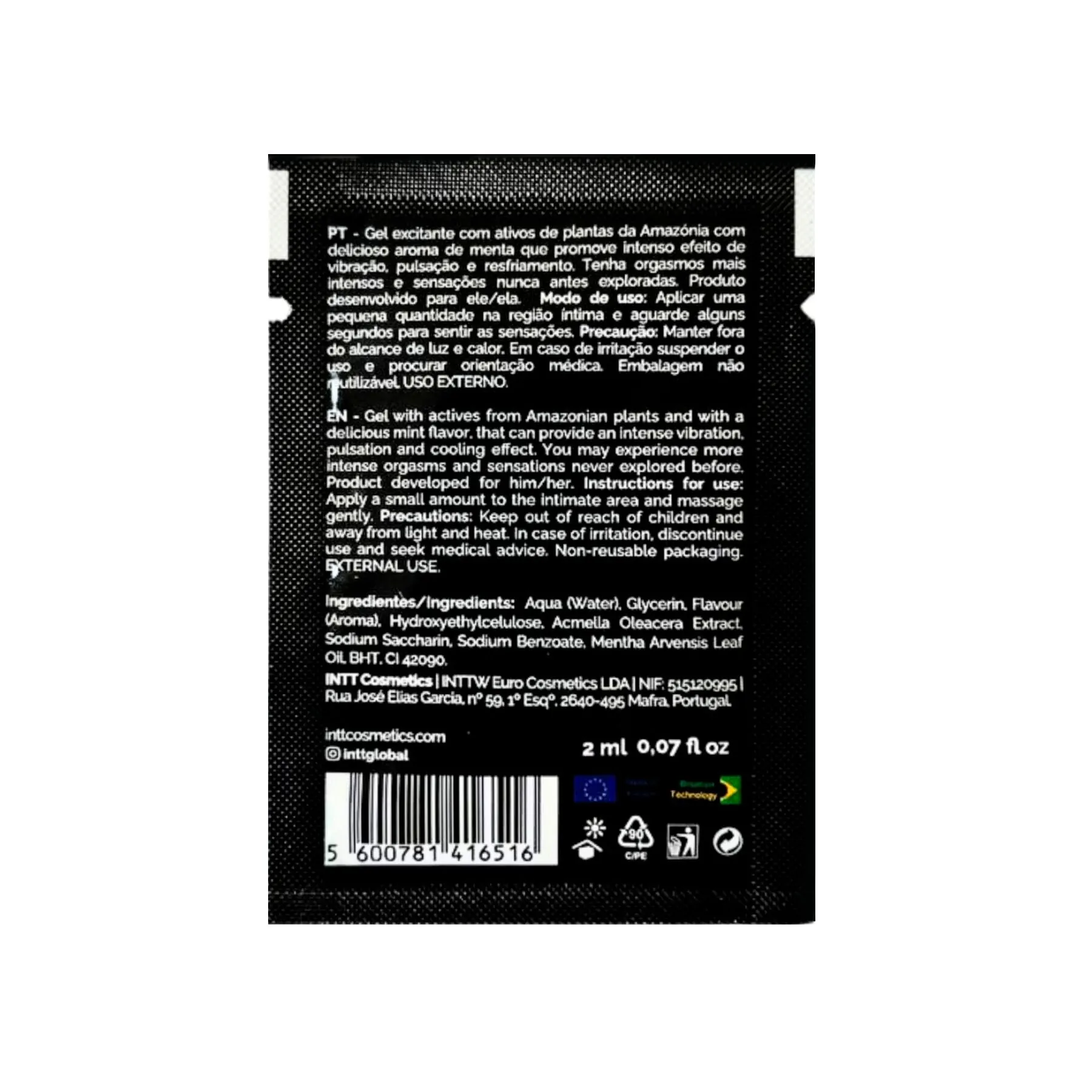 Пробник рідкого вібратора Intt Vibration Ice (2 мл) 4 Пробник рідкого вібратора Intt Vibration Ice (2 мл) - Зображення 2