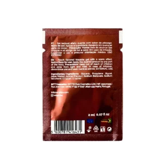 Alternative view of Пробник гелю для оральних пестощів з зігрівальним ефектом INTT Lick Me Kissable Gel Peach 2 мл