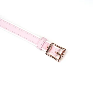 Шкіряна маска на очі Liebe Seele White & Pink Fairy Goat Leather Blindfold 9 Шкіряна маска на очі Liebe Seele White & Pink Fairy Goat Leather Blindfold - Зображення 4