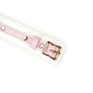 Зображення Нашийник з повідцем Liebe Seele White & Pink Fairy Goat Leather Collar