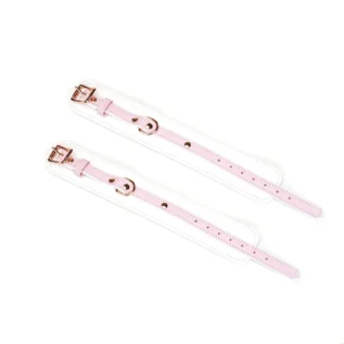 Поножі Liebe Seele White & Pink Fairy Leather Ankle Cuffs 7 Зображення Поножі Liebe Seele White & Pink Fairy Leather Ankle Cuffs