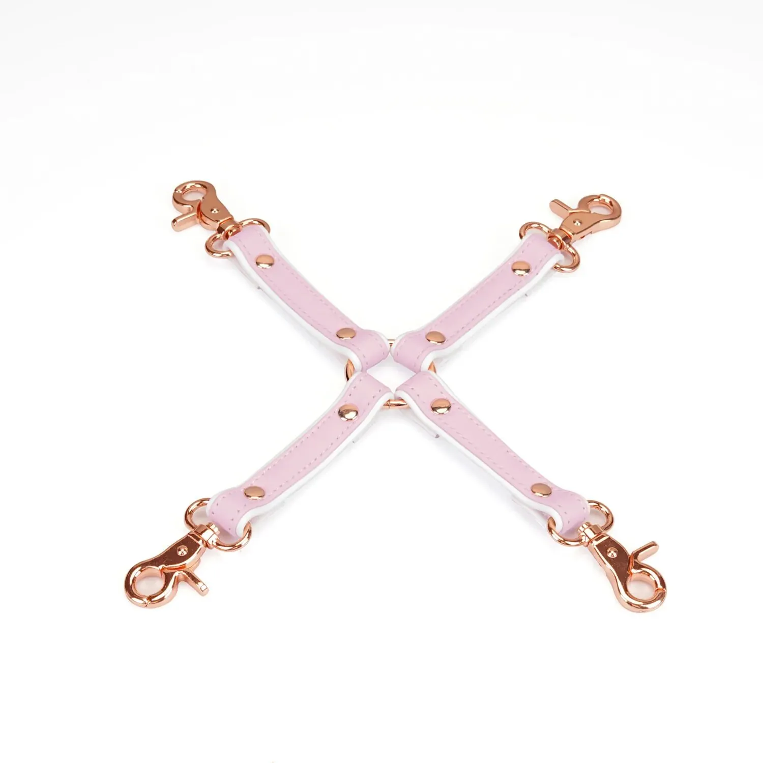 Хрестовина Liebe Seele White & Pink Leather Hogtie 3 Хрестовина Liebe Seele White & Pink Leather Hogtie