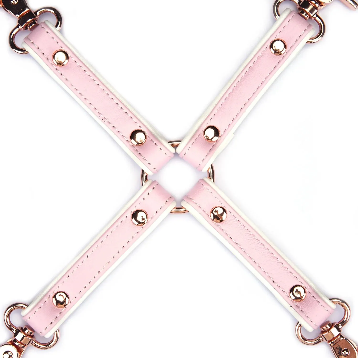 Хрестовина Liebe Seele White & Pink Leather Hogtie 5 Хрестовина Liebe Seele White & Pink Leather Hogtie - Зображення 3