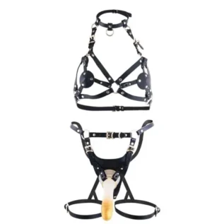 Сбруя зі страпоном LOCKINK SEVANDA Queen Sheba Set with Dildo