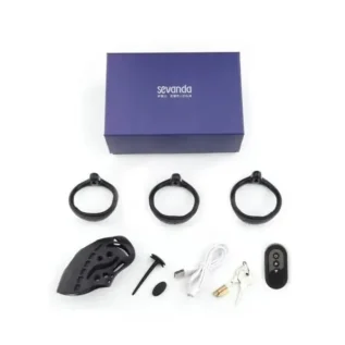 Клітка для члена з електростимуляцією LOCKINK SEVANDA Nautilus Estim Chastity Cage 19 Зображення Клітка для члена з електростимуляцією LOCKINK SEVANDA Nautilus Estim Chastity Cage