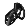 Клітка для пеніса LOCKINK SEVANDA Plastic Penis Chastity Cage, чорна, 3 кільця різних розмірів 2 Зображення Клітка для пеніса LOCKINK SEVANDA Plastic Penis Chastity Cage, чорна, 3 кільця різних розмірів