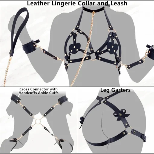 БДСМ-набір LOCKINK YEAHWOW Forced Nadu pose correction set - Зображення 2