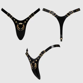 Трусики для страпона Strap-On-Me Leatherette Harness Fabulous - One Size - Глянцевий 14 Трусики для страпона Strap-On-Me Leatherette Harness Fabulous - One Size - Глянцевий - Зображення 4