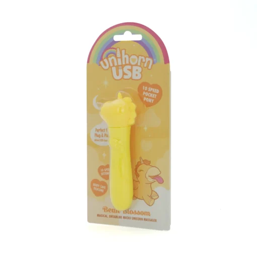 Вібратор-єдиноріжка Unihorn USB Bullet - Bean Blossom, віброкуля, USB-зарядка - Зображення 3