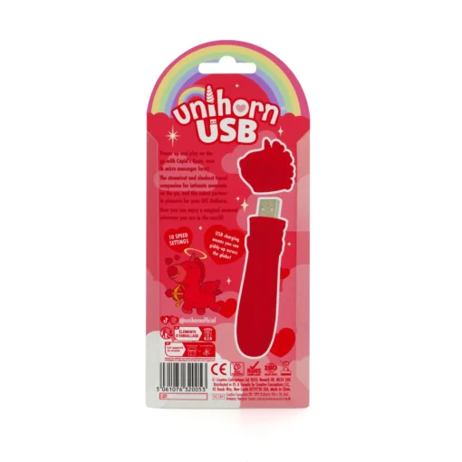 Вібратор-єдиноріжка Unihorn USB Bullet - Cupid's Beau, віброкуля, USB-зарядка - Зображення 5