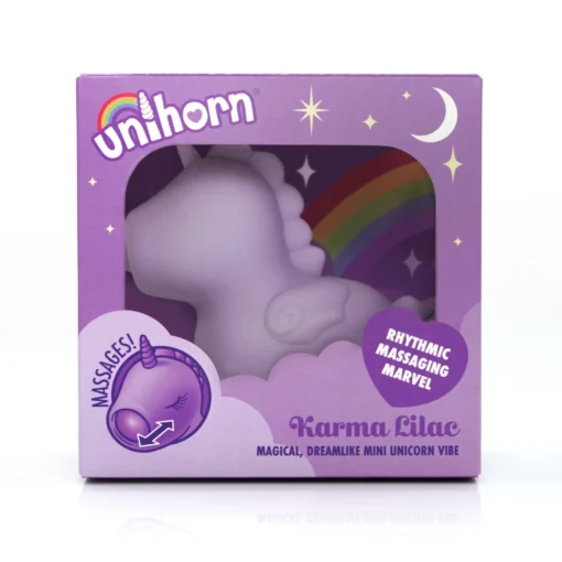 Вібратор-єдиноріжка Unihorn - Karma Lilac, з пульсацією - Зображення 6