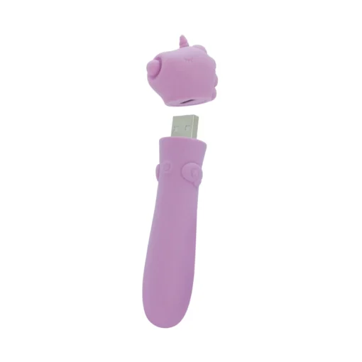 Вібратор-єдиноріжка Unihorn USB Bullet - Karma Lilac, віброкуля, USB-зарядка - Зображення 2