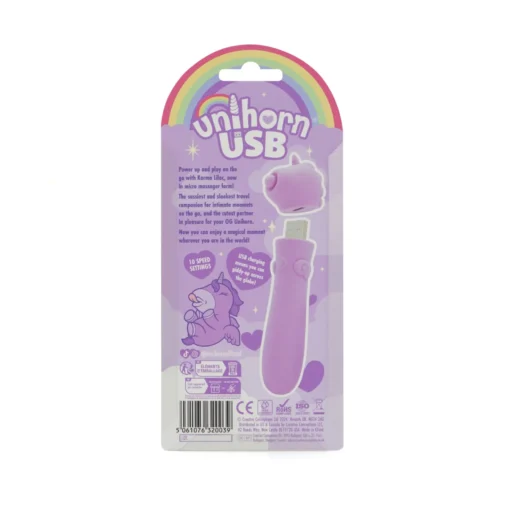 Вібратор-єдиноріжка Unihorn USB Bullet - Karma Lilac, віброкуля, USB-зарядка - Зображення 5