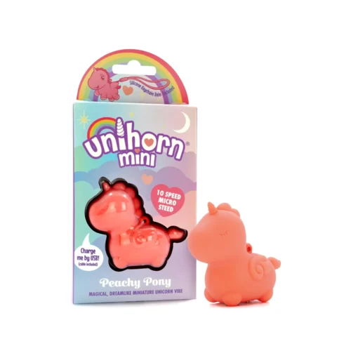 Вібратор-єдиноріжка Unihorn Mini - Peachy Pony, брелок з вібрацією - Зображення 5