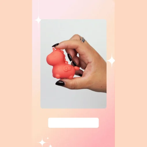 Вібратор-єдиноріжка Unihorn Mini - Peachy Pony, брелок з вібрацією - Зображення 11